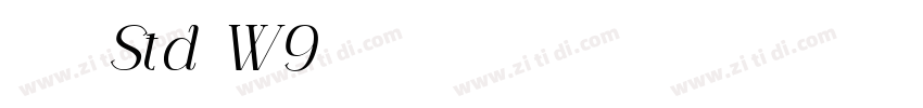 ＤＦ勘亭流 Std W9字体转换